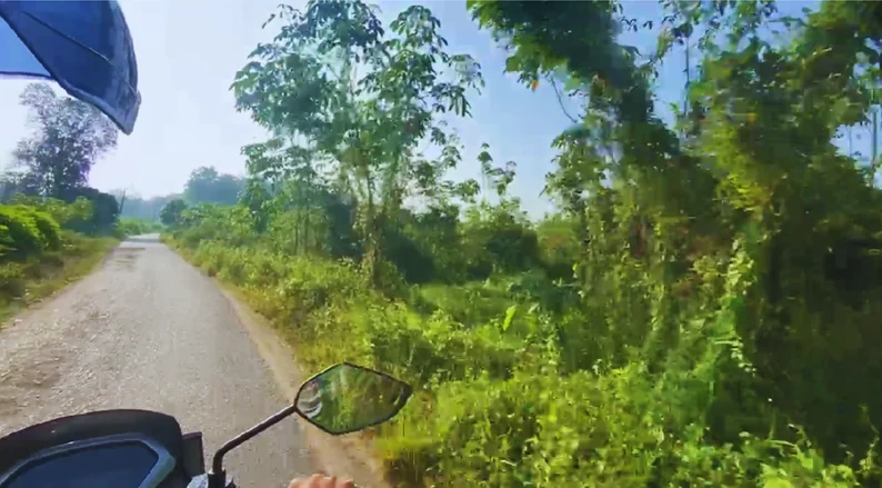 Dokumentasi jalan akses menuju area lahan pesantren